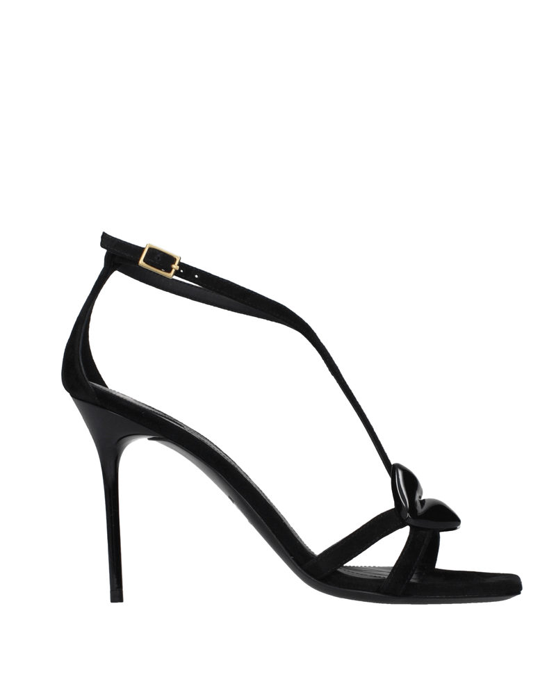 Balmain Black Leather Stiletto Heels Glam Steals