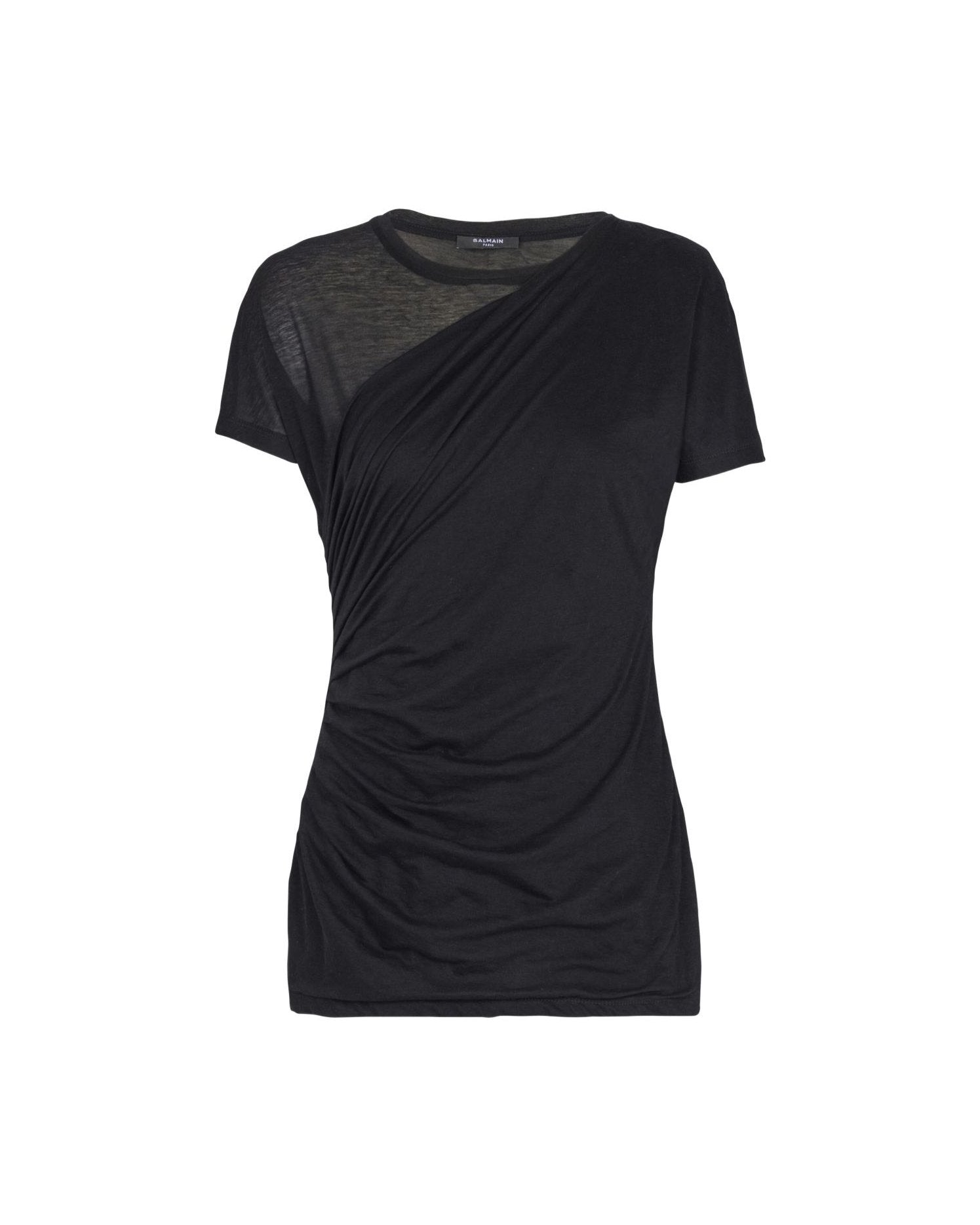 Balmain Black Polo T-shirt Glam Steals