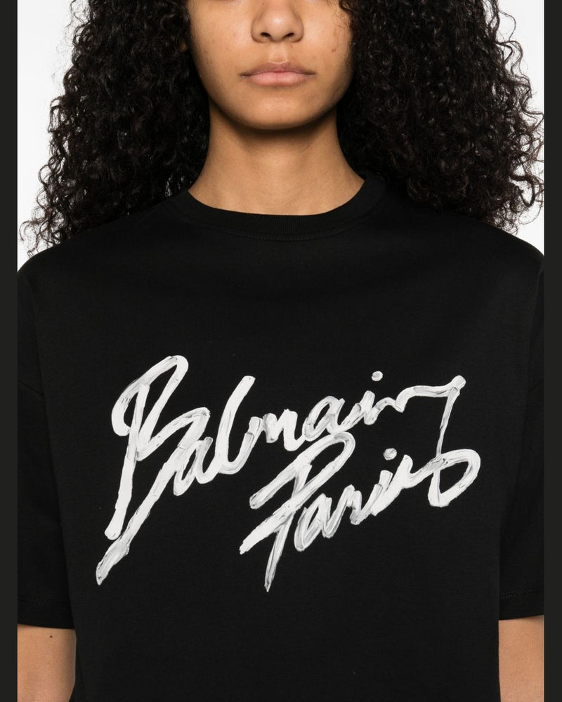 Balmain Black Polo T-shirt Glam Steals