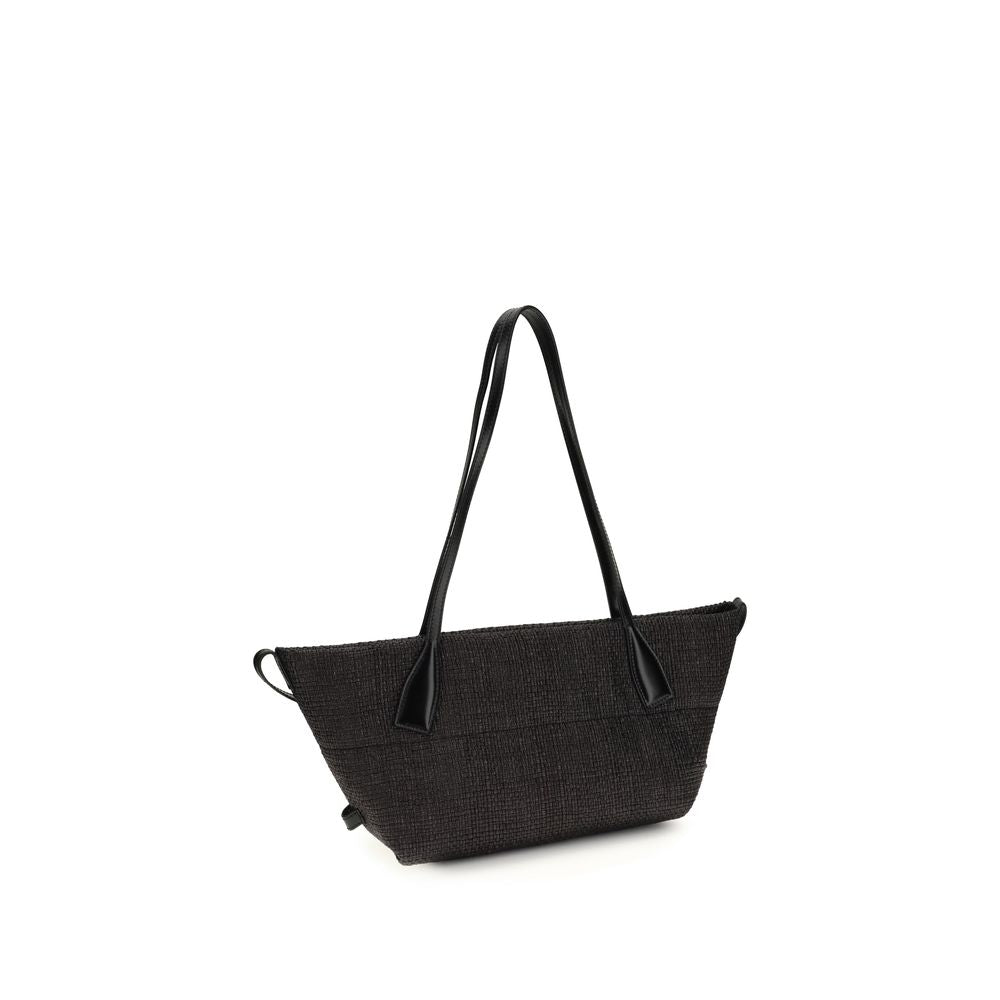 Balmain Black Raffia Shoulder Bag Glam Steals