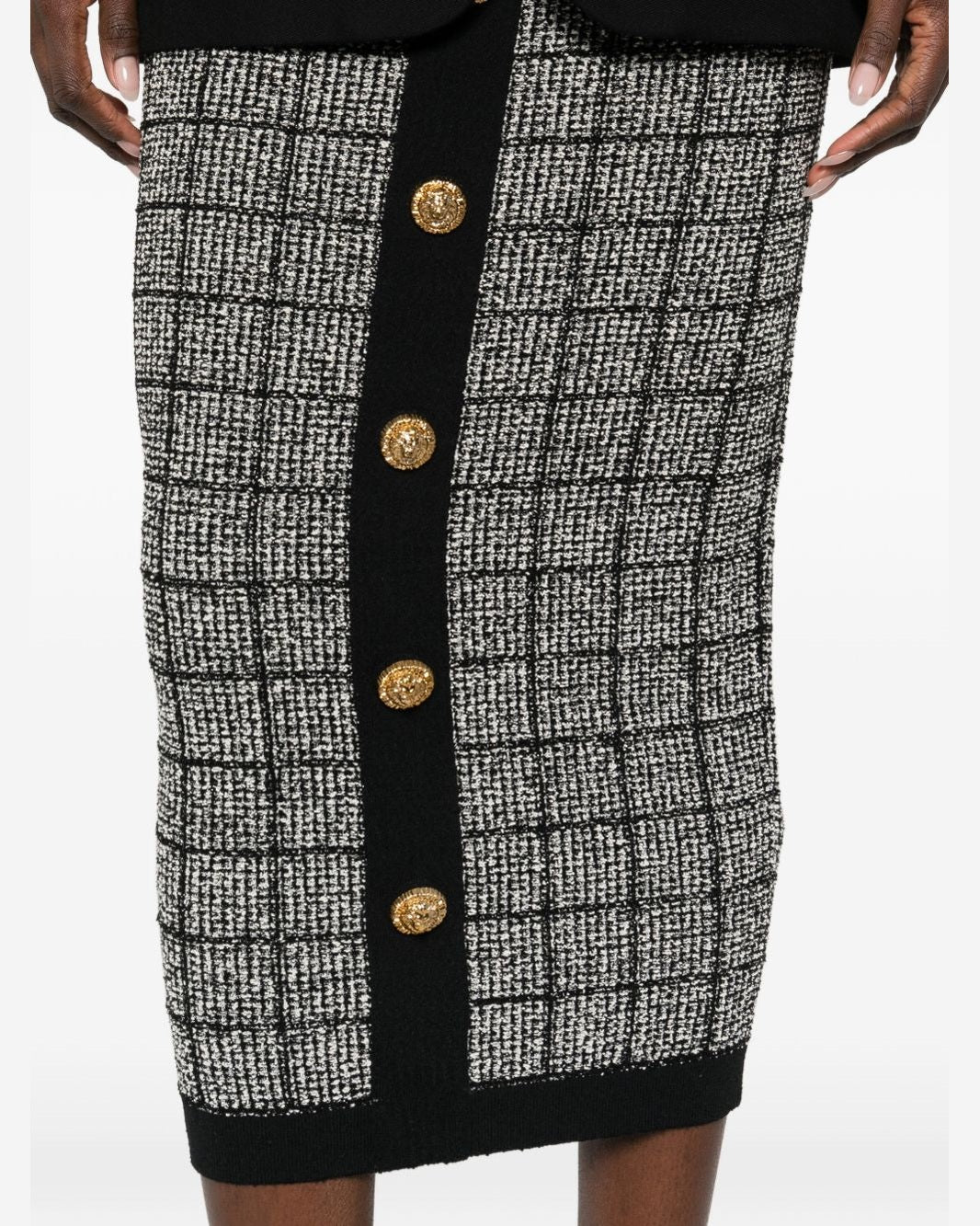 Balmain Black Skirt Glam Steals