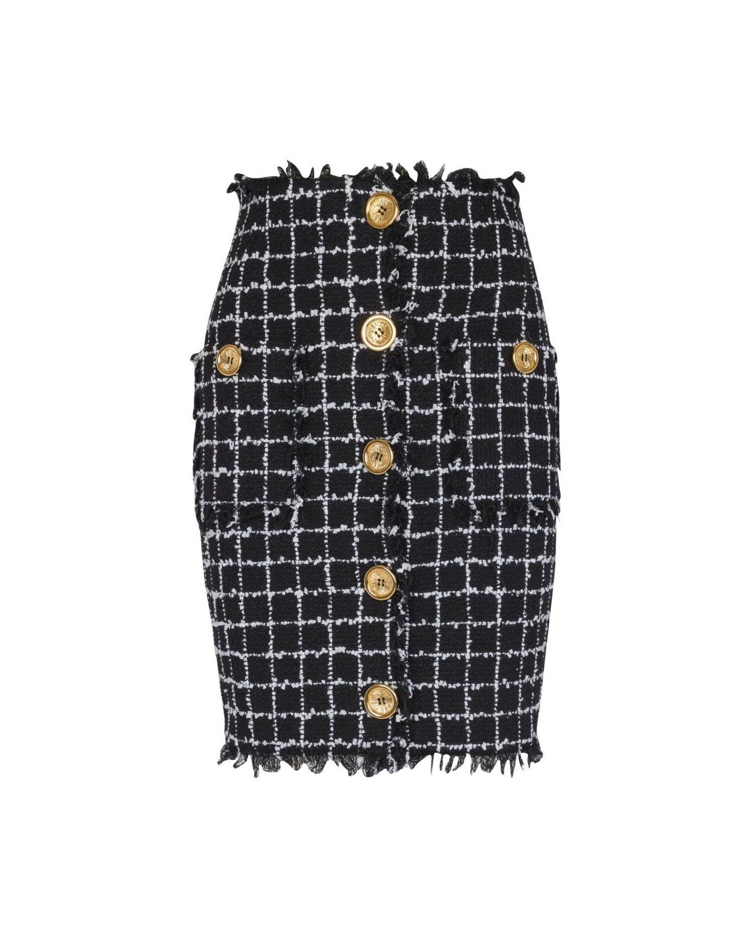 Balmain Black Skirt Glam Steals