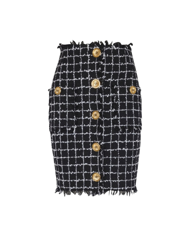 Balmain Black Skirt Glam Steals