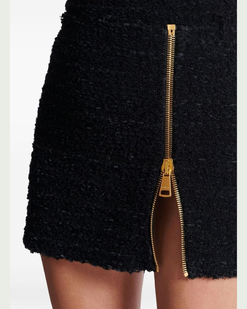 Balmain Black Skirt Glam Steals