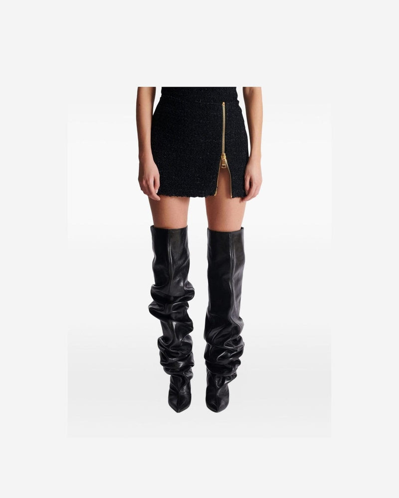 Balmain Black Skirt Glam Steals