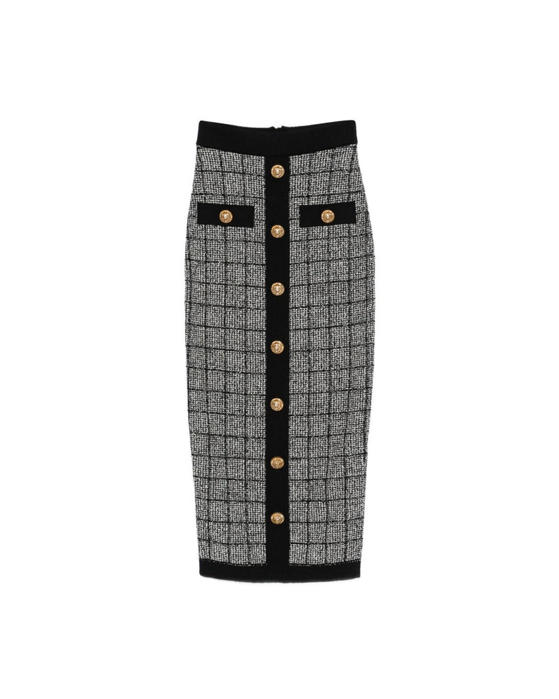 Balmain Black Skirt Glam Steals