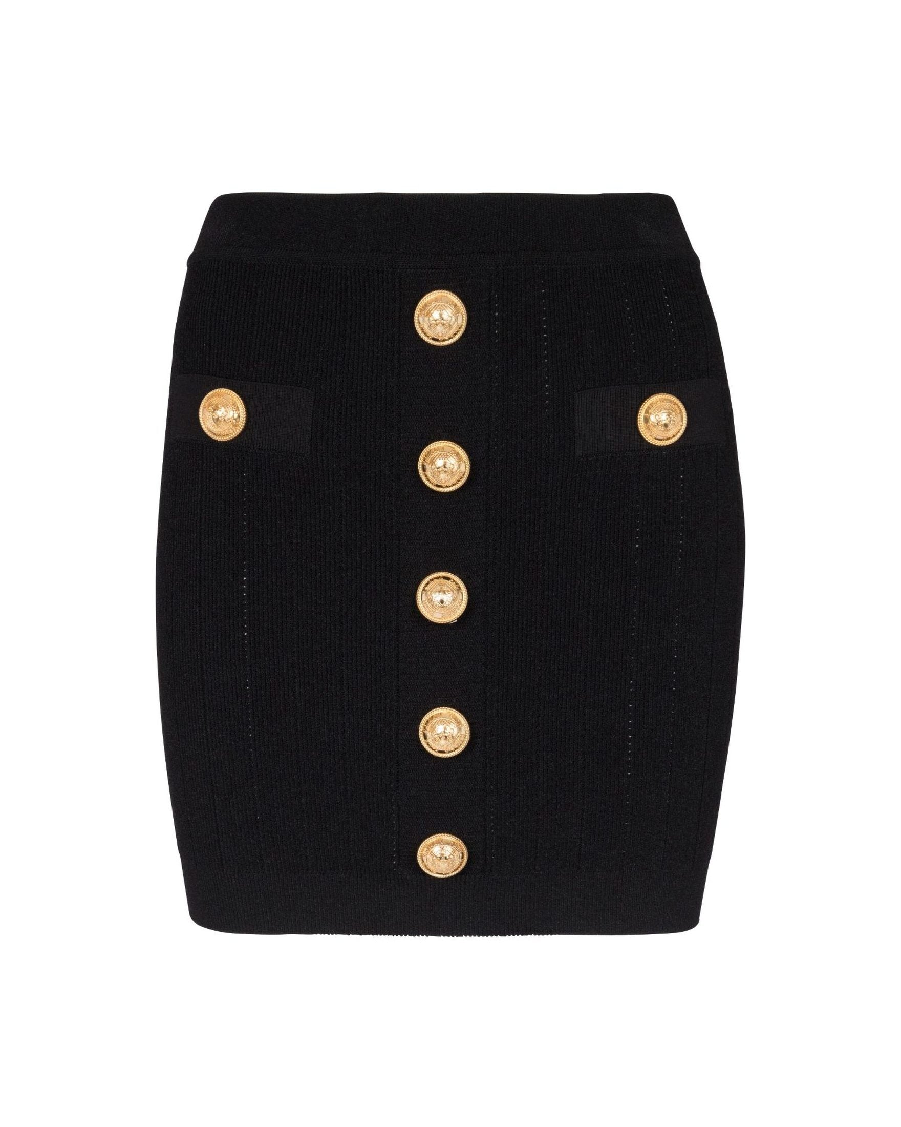 Balmain Black Skirt Glam Steals