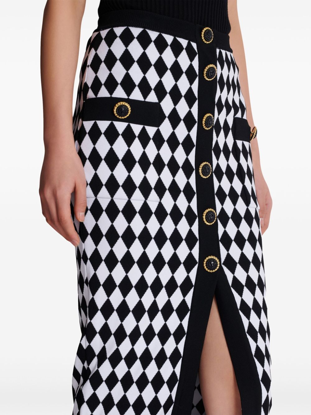Balmain Black Skirt