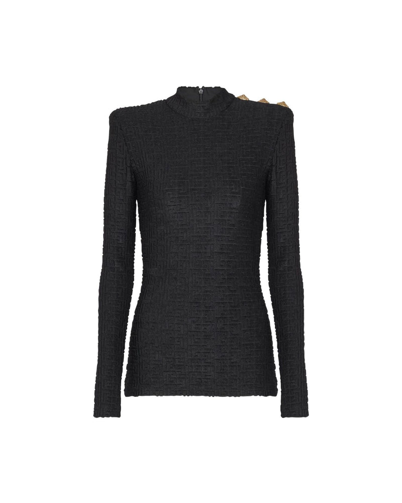 Balmain Black Sweater Glam Steals