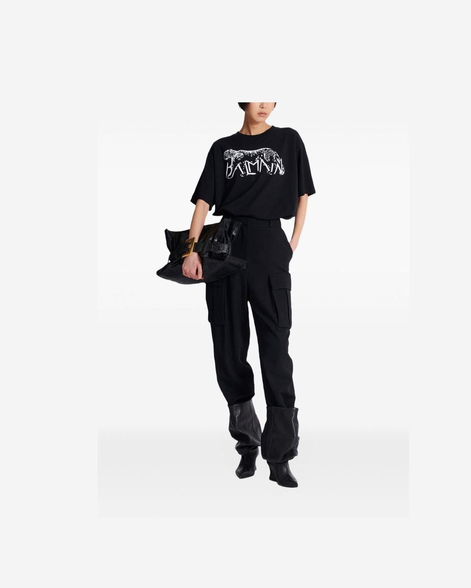Balmain Black T-shirt and Polo Glam Steals