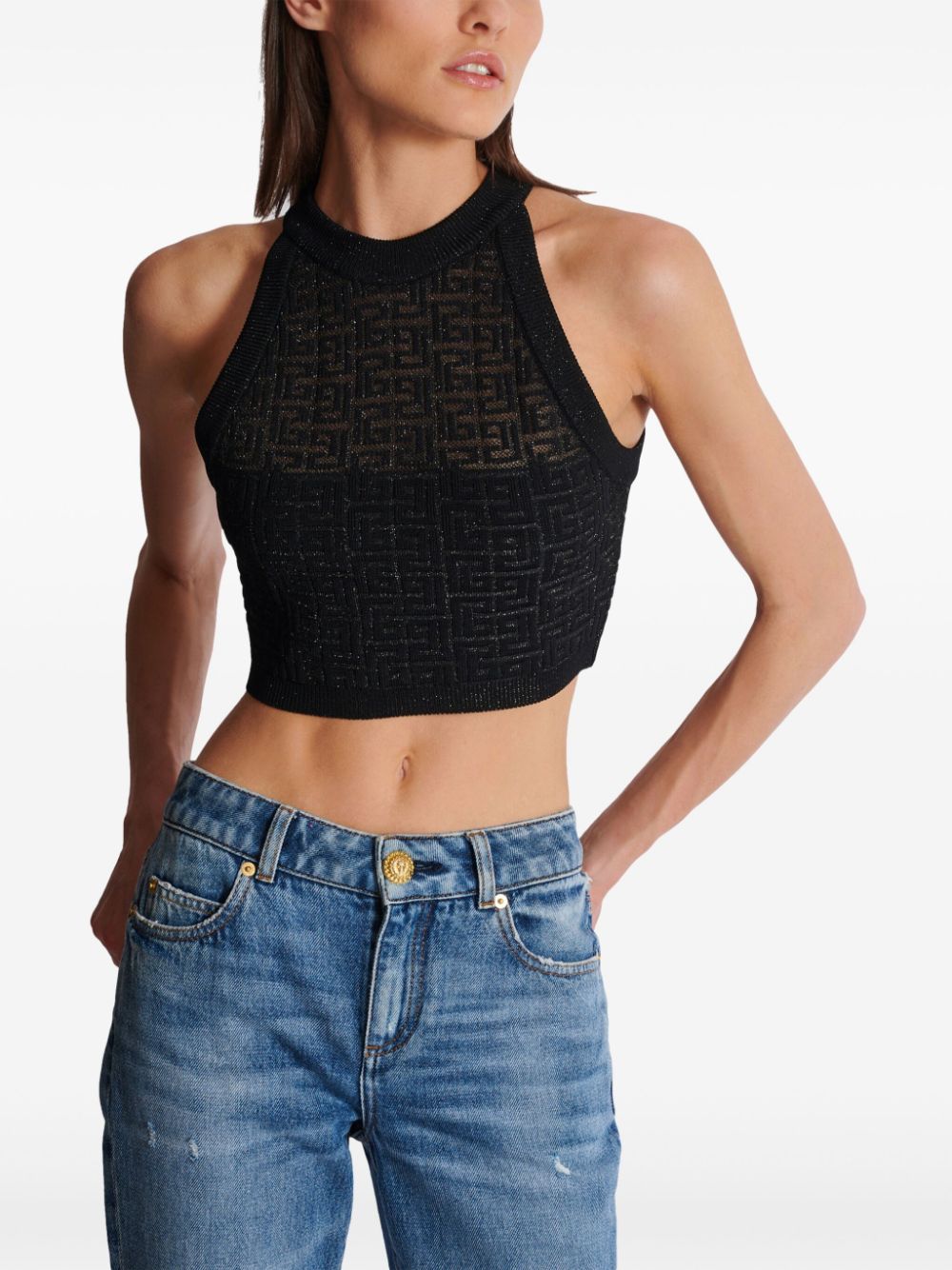 Balmain Black Top Glam Steals