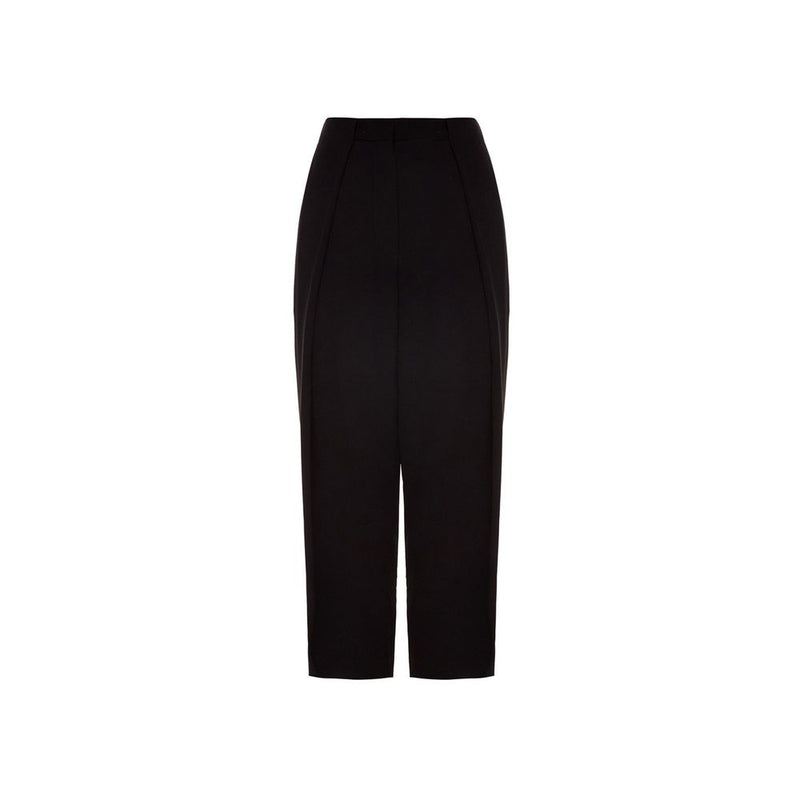 Balmain Black Viscose Casual Pant Glam Steals