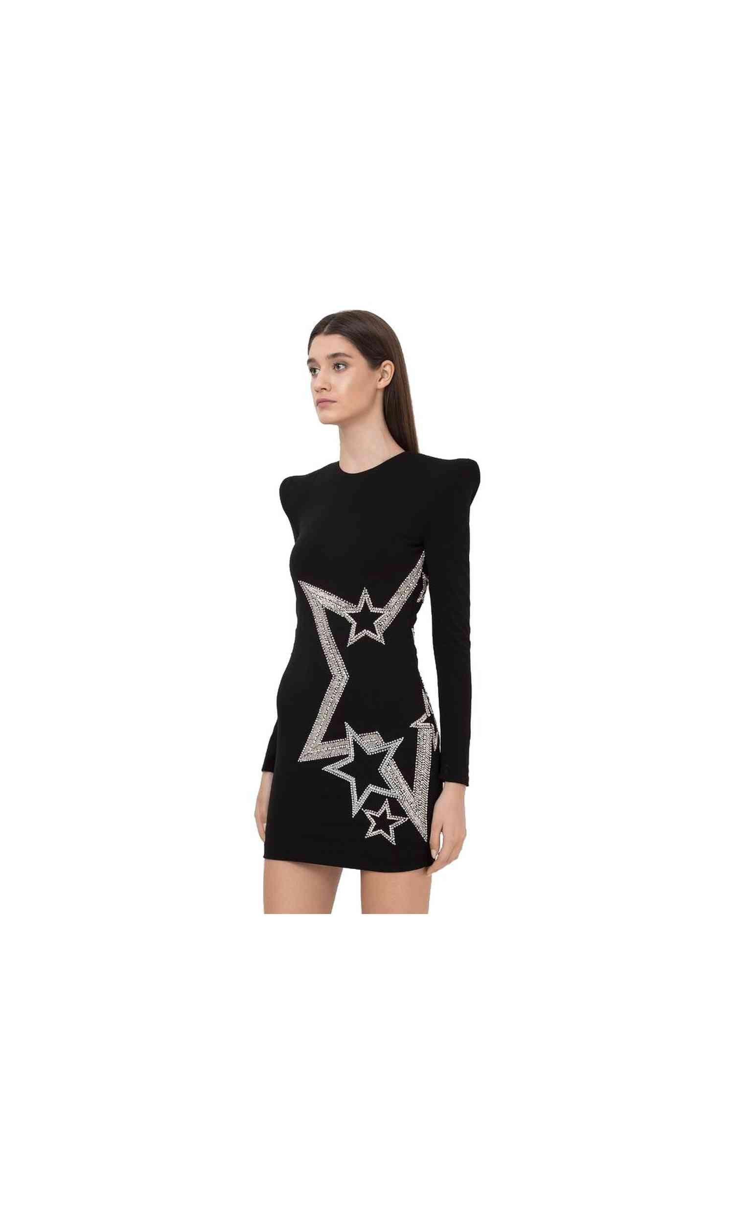 Balmain Black Viscose Dress Glam Steals