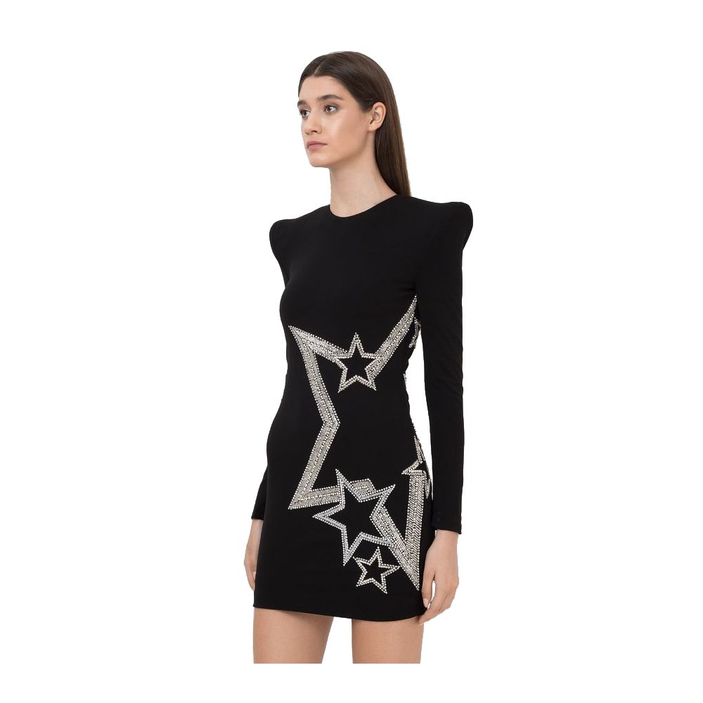 Balmain Black Viscose Dress Glam Steals