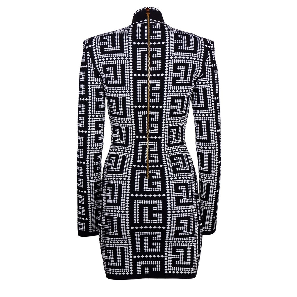 Balmain Black Viscose Dress Glam Steals