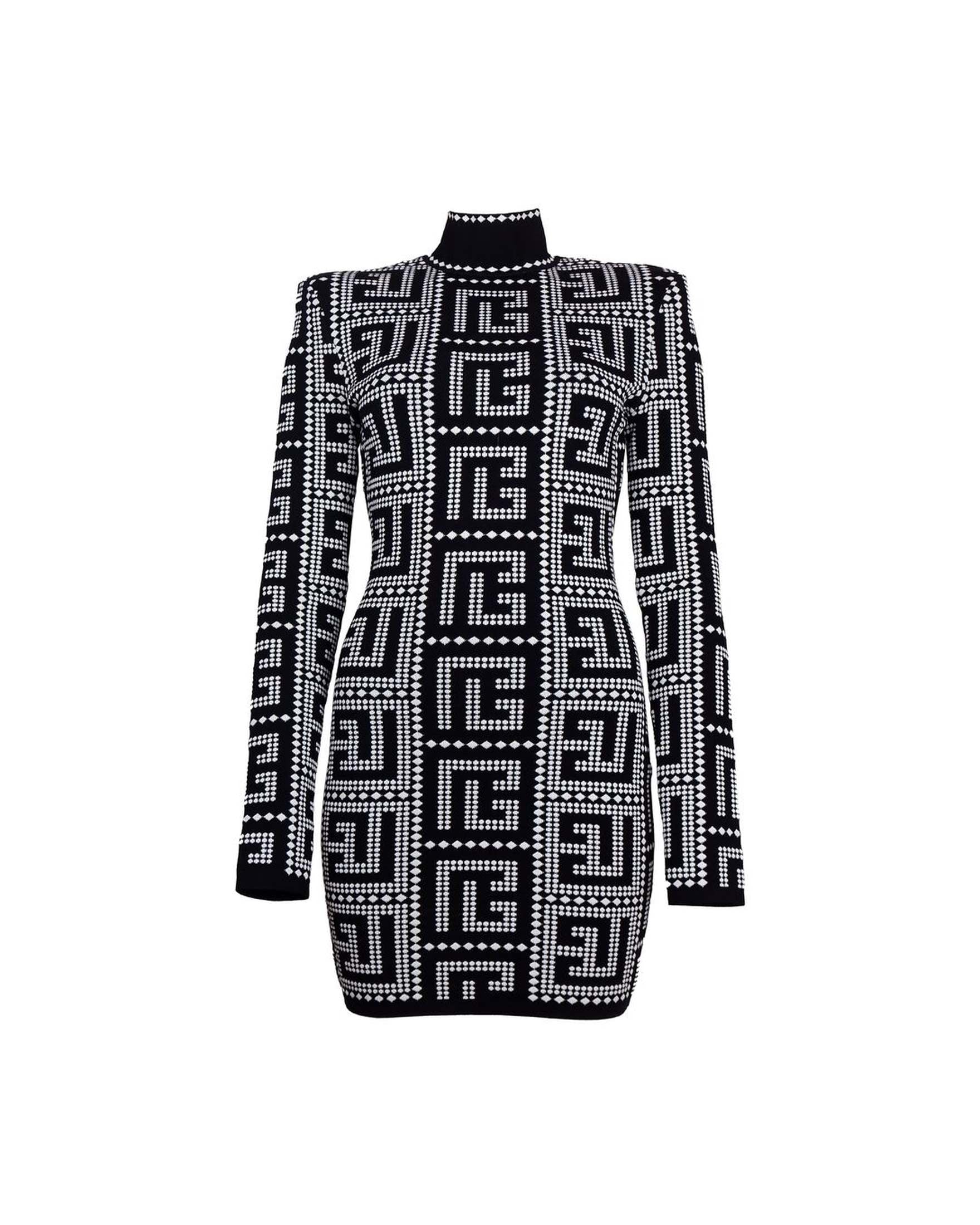 Balmain Black Viscose Dress Glam Steals