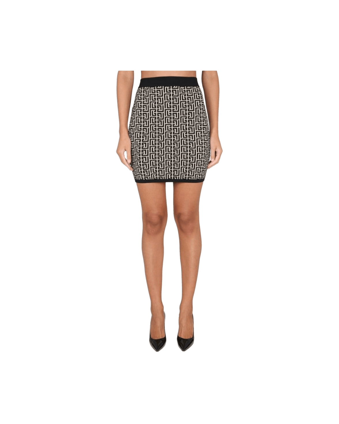 Balmain Black Viscose Skirt Glam Steals