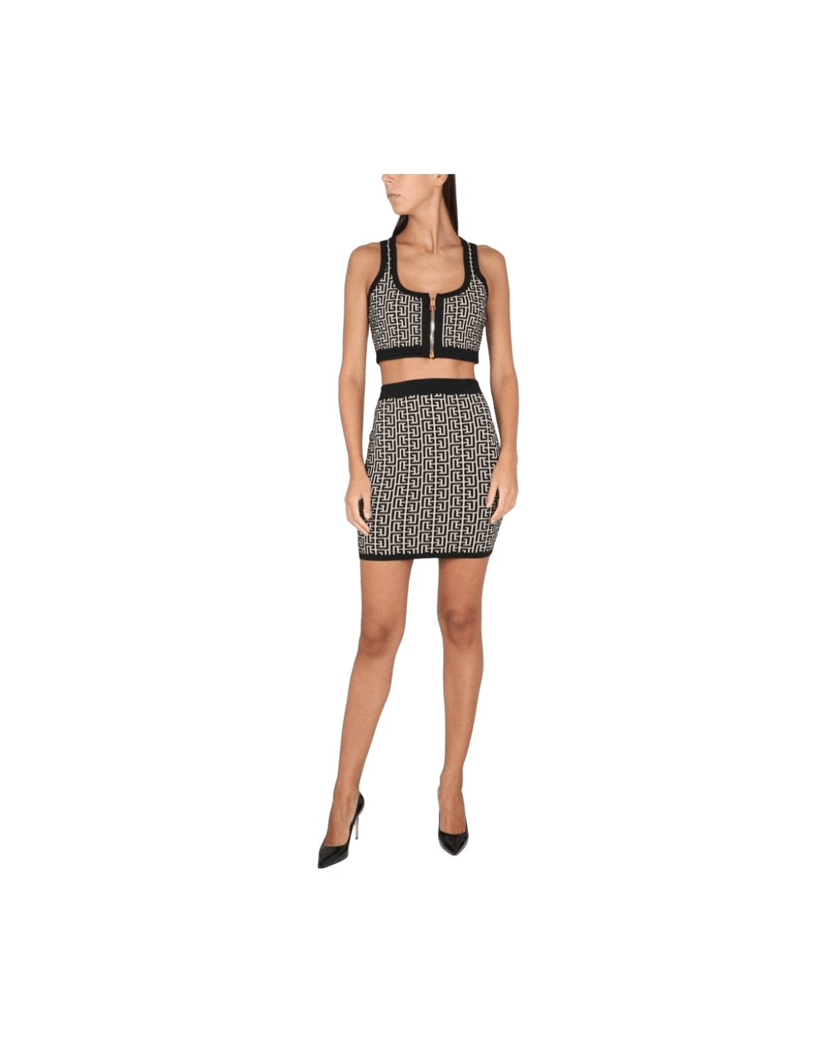 Balmain Black Viscose Skirt Glam Steals