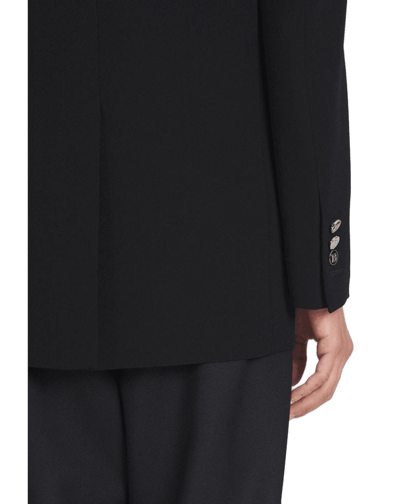 Balmain Black Viscose Women Blazer Glam Steals