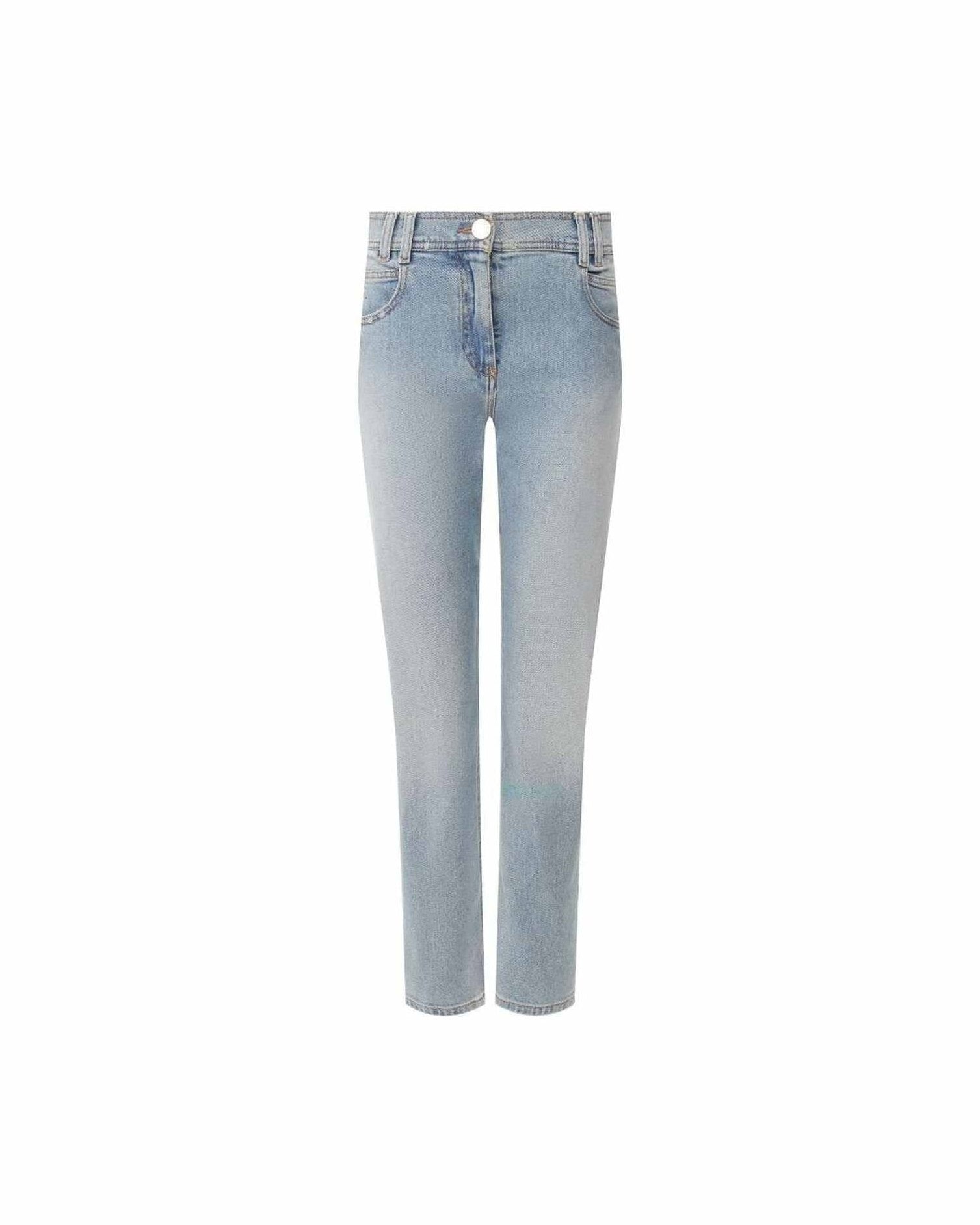 Balmain Blue Cotton Jeans & Pant Glam Steals