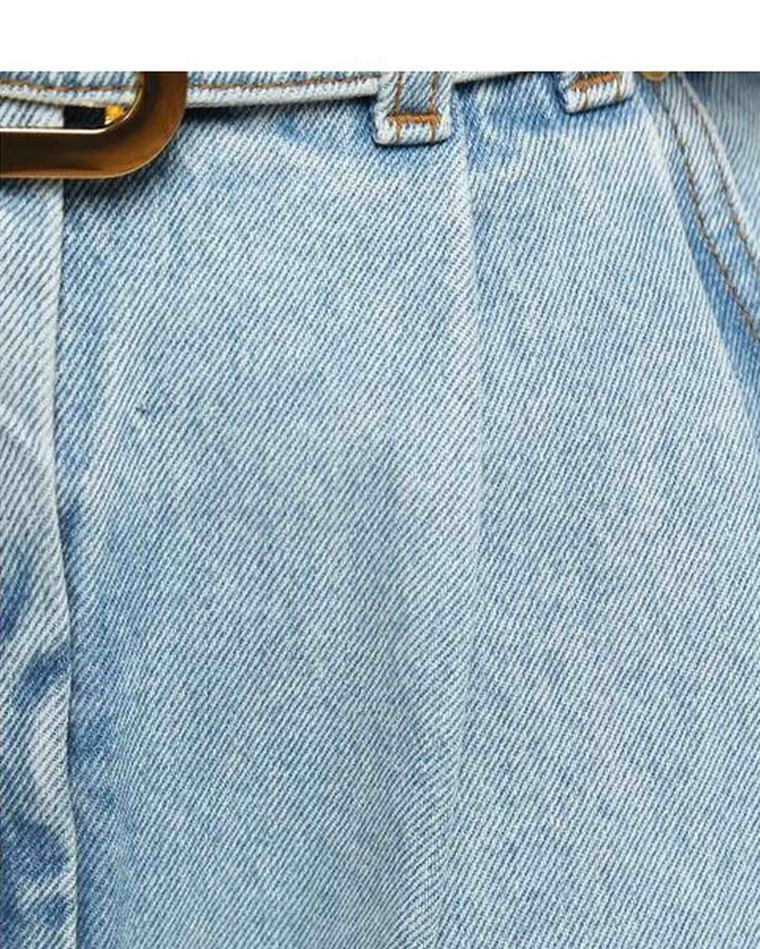 Balmain Blue Cotton Short Glam Steals