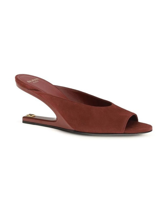 Balmain Bordeaux Mules Glam Steals