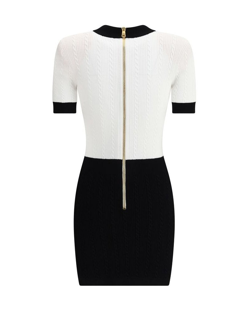 Balmain Braided Pattern Midi Dress Glam Steals