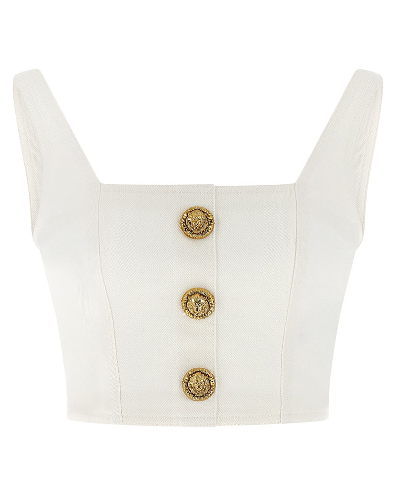 Balmain Button Top Glam Steals