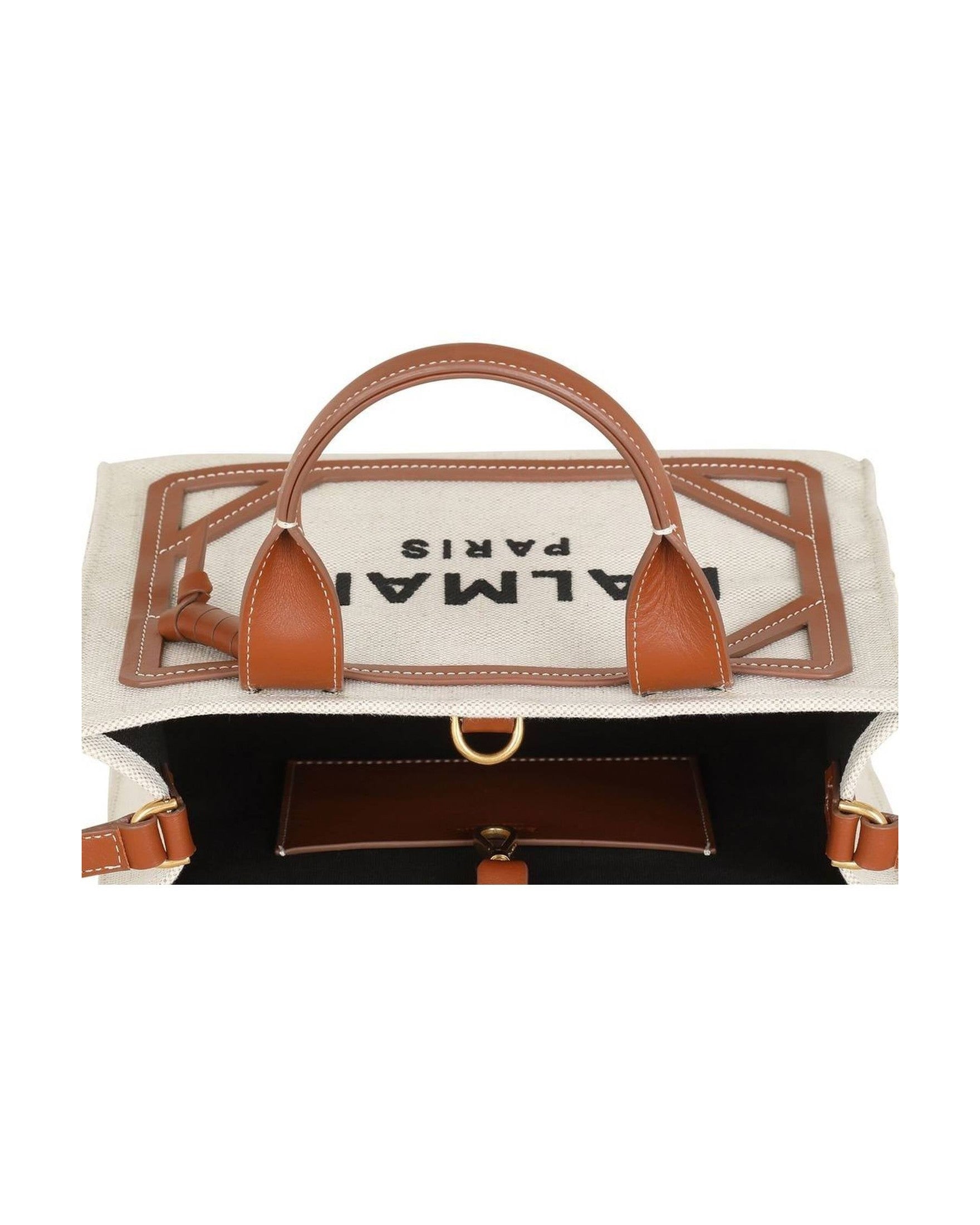 Balmain Canvas B Army Small Tote Glam Steals