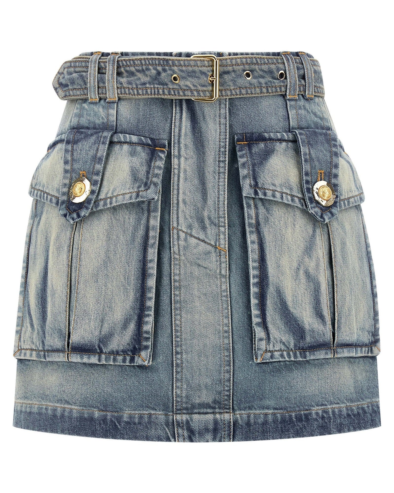 Balmain Cargo Pocket Skirt