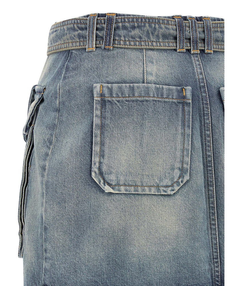 Balmain Cargo Pocket Skirt Glam Steals