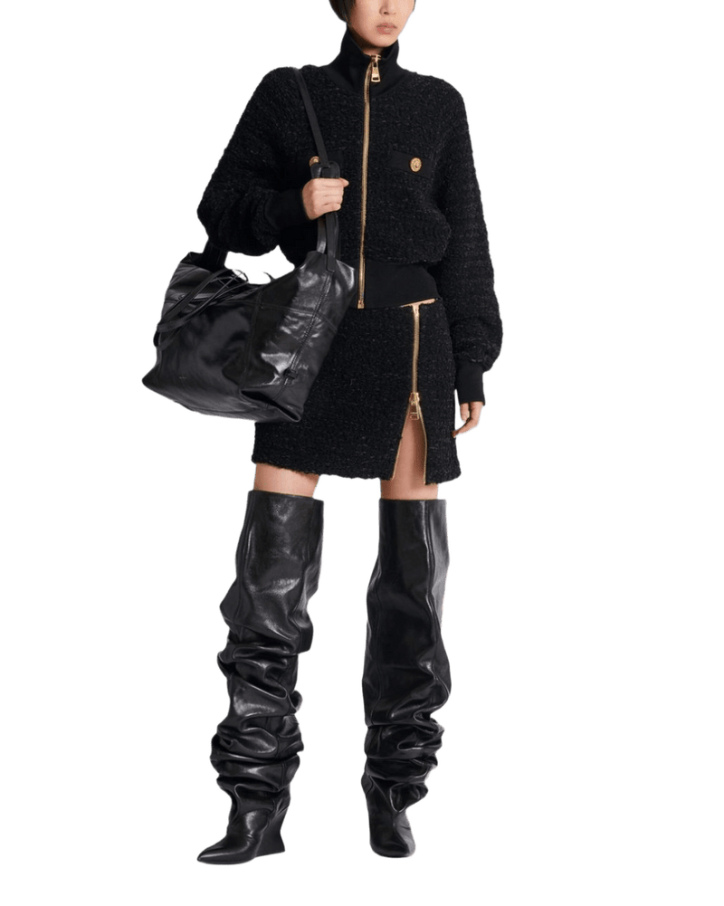 Balmain Coats Black Glam Steals