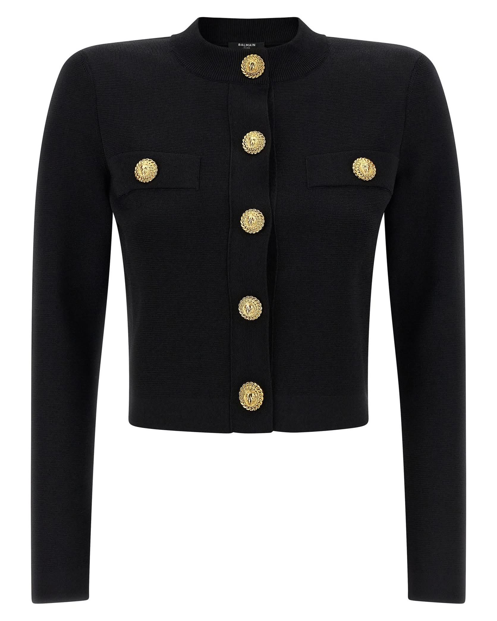 Balmain Cropped Cardigan Glam Steals