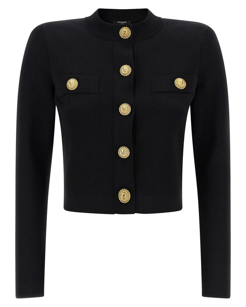 Balmain Cropped Cardigan Glam Steals