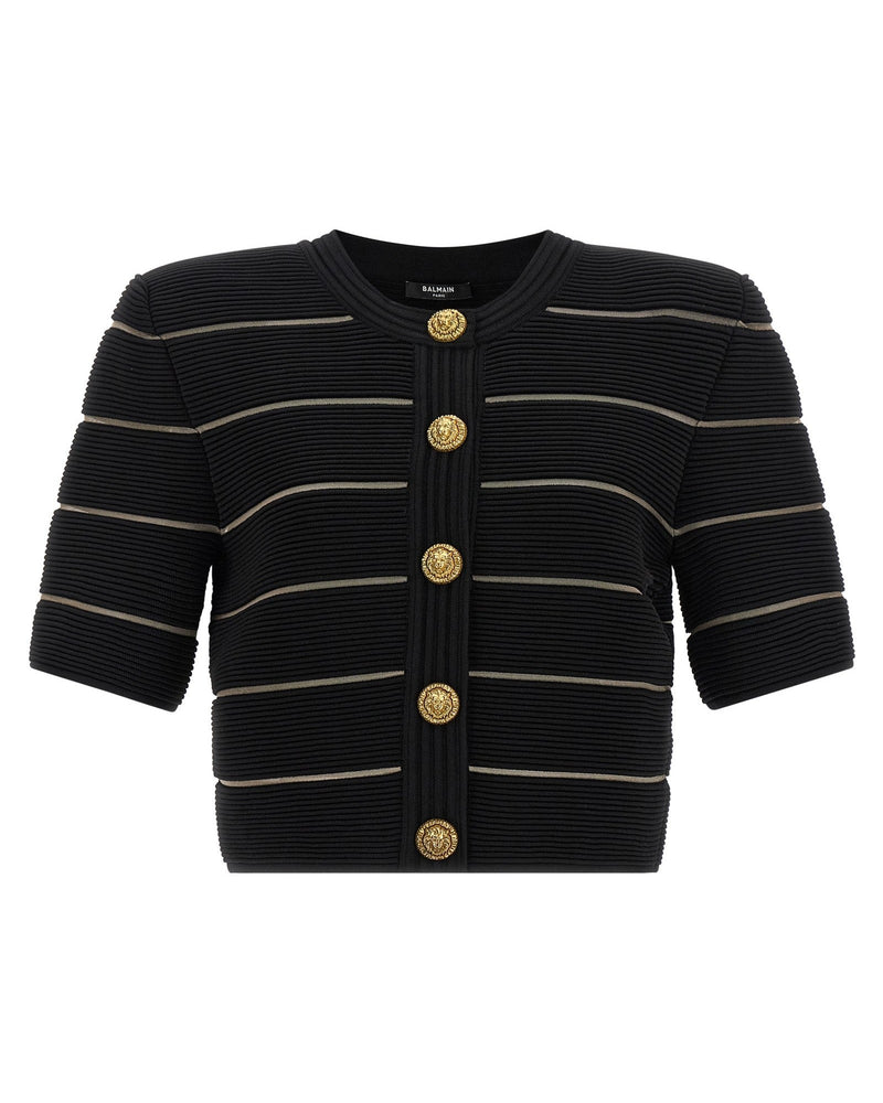 Balmain Cropped Cardigan Glam Steals