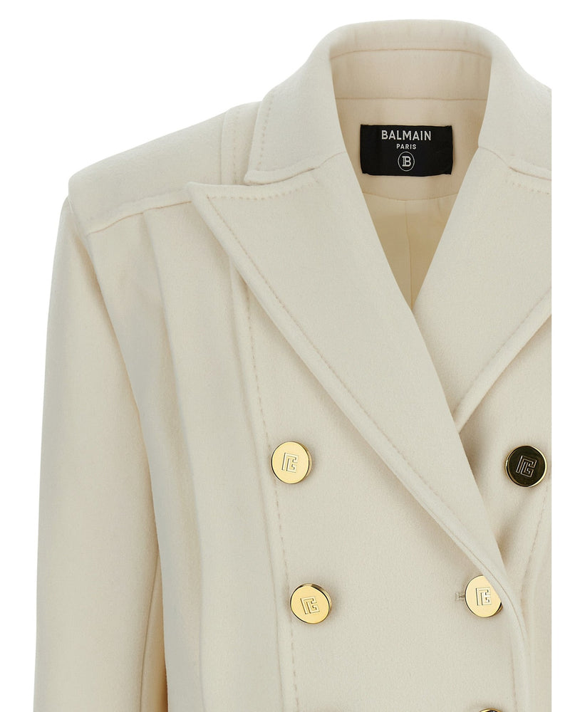 Balmain Double Breasted Coat Glam Steals