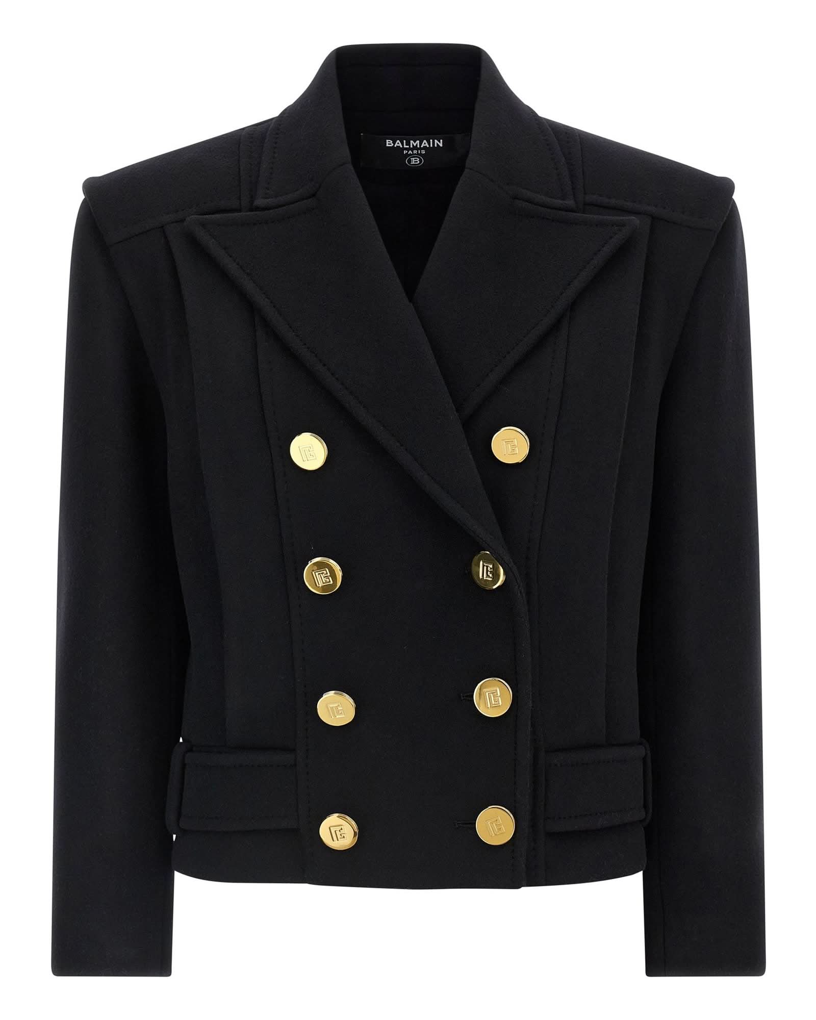 Balmain Double Breasted Coat Glam Steals