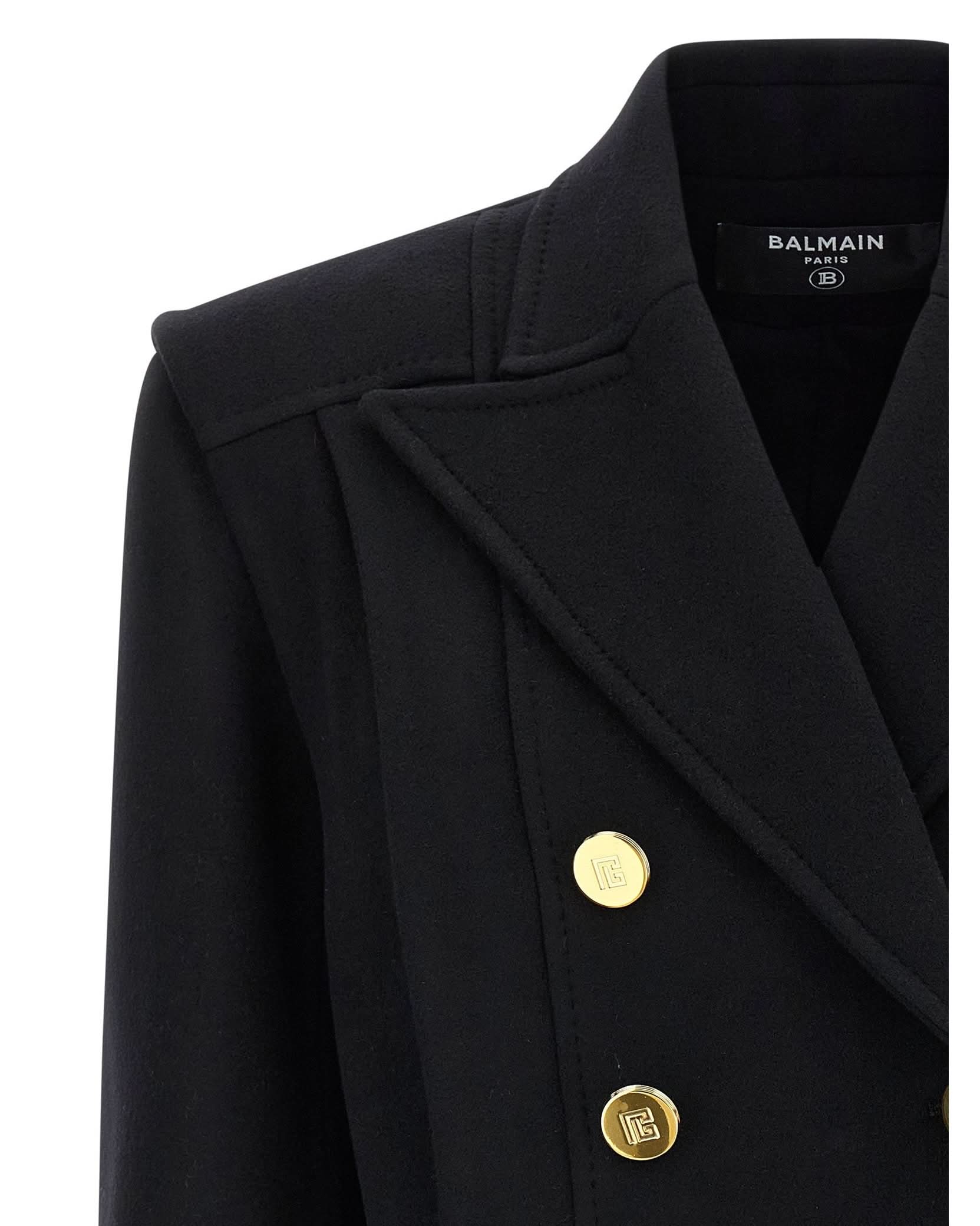 Balmain Double Breasted Coat Glam Steals