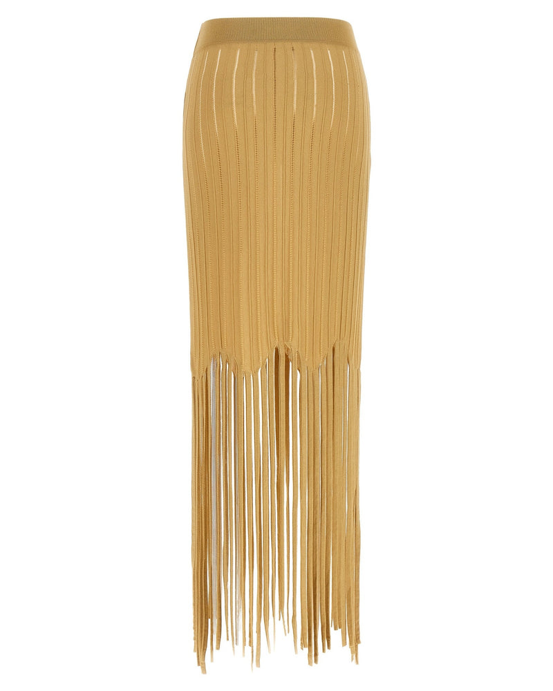 Balmain Fringed Skirt Glam Steals