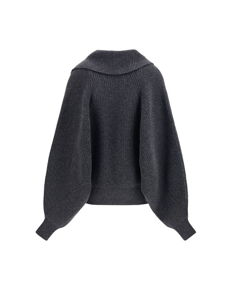 Balmain Gray Wool Sweatshirt Glam Steals