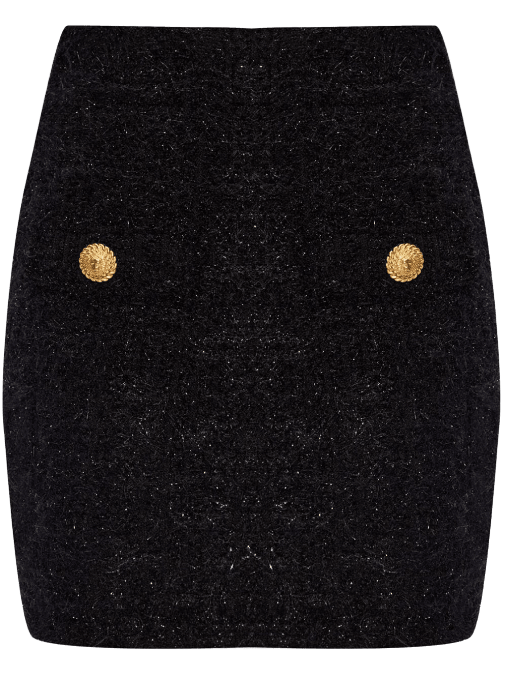 Balmain High Waisted Bouclé Miniskirt Glam Steals