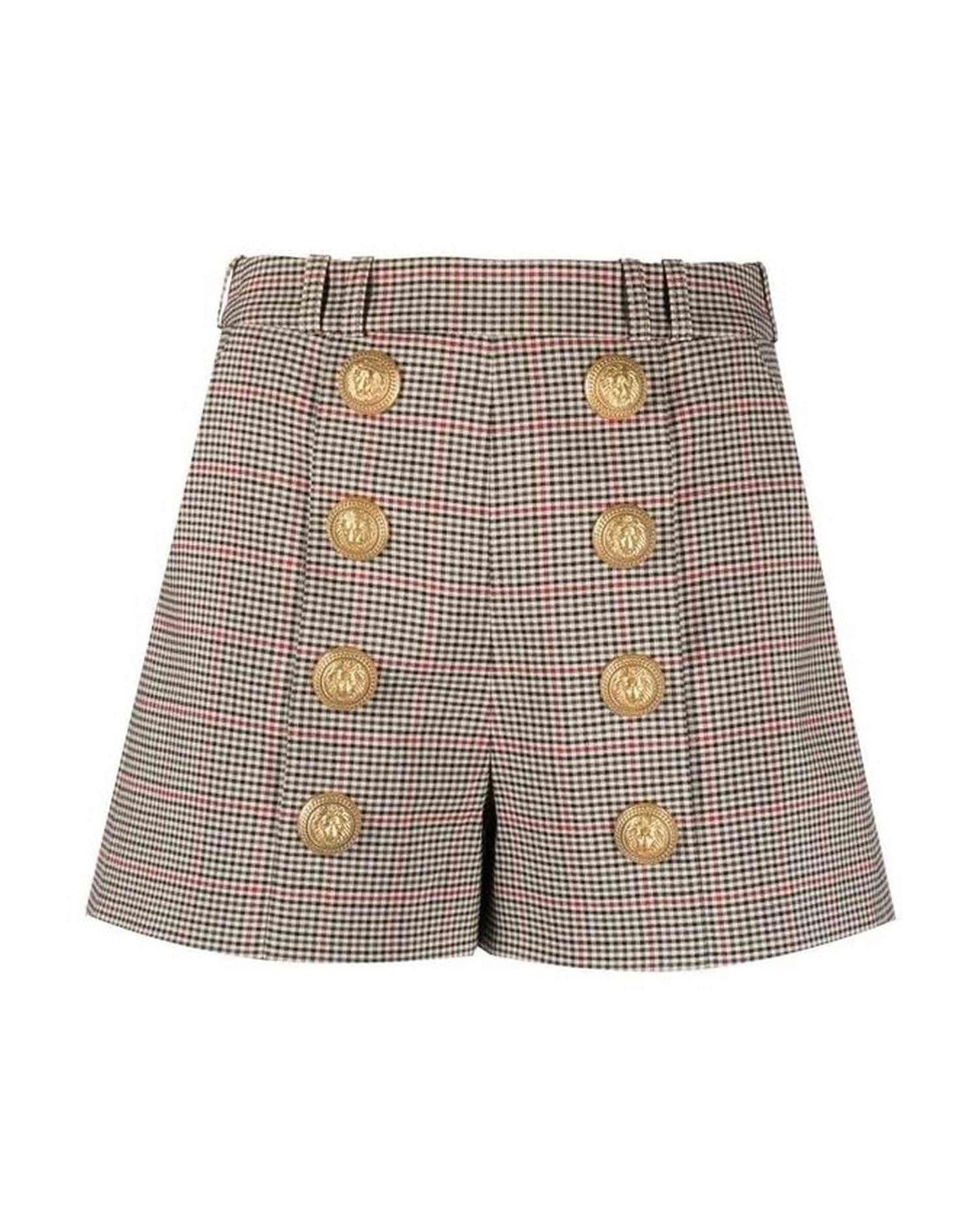 Balmain Houndstooth Shorts Glam Steals