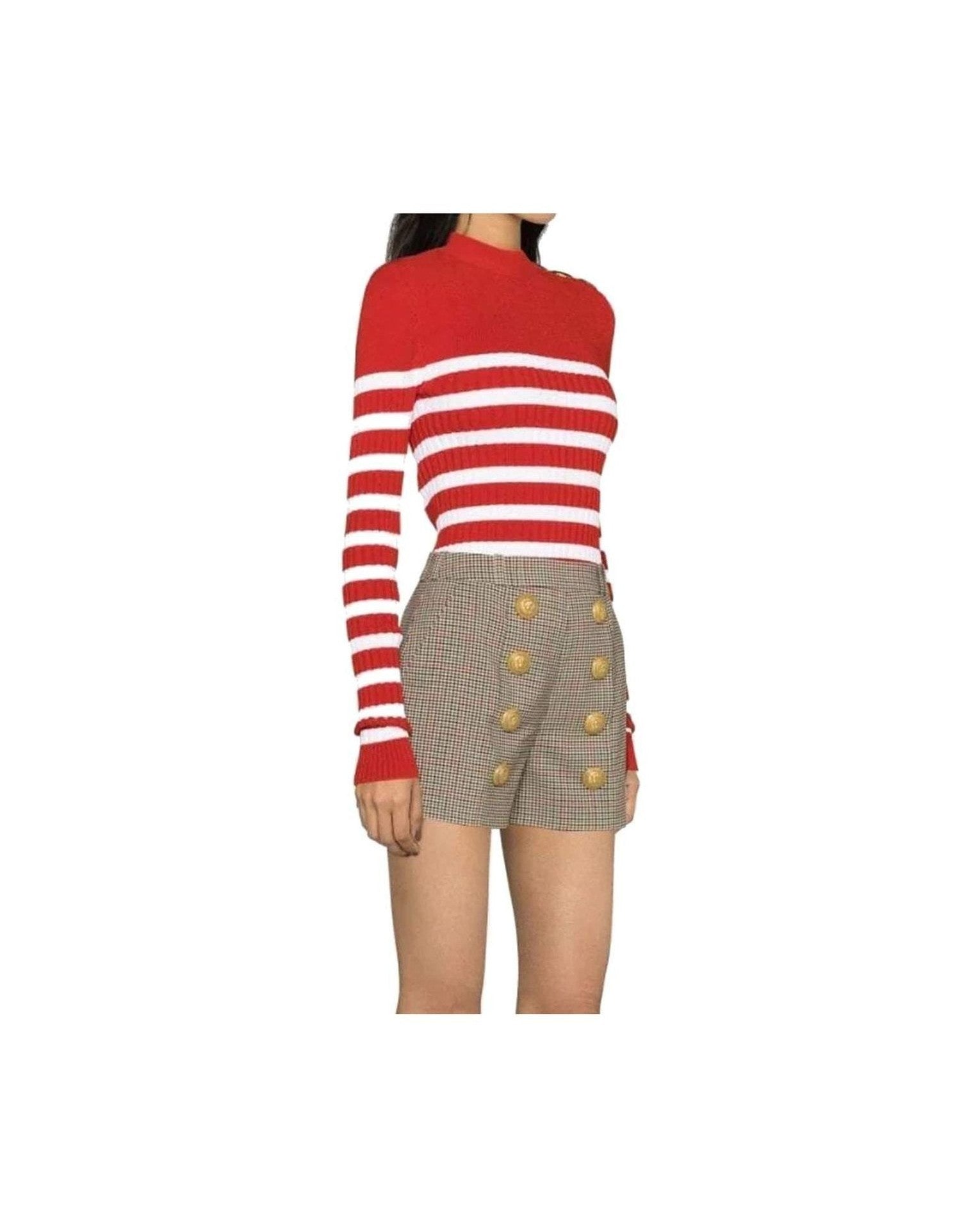Balmain Houndstooth Shorts Glam Steals