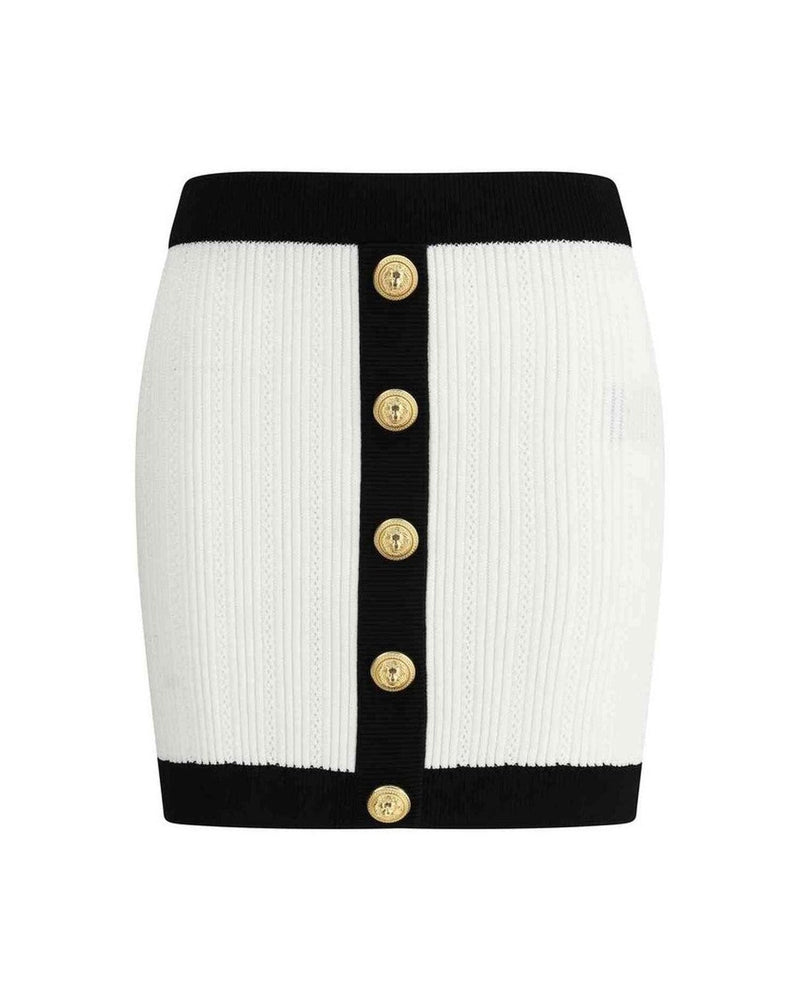 Balmain Knit Mini Skirt Glam Steals
