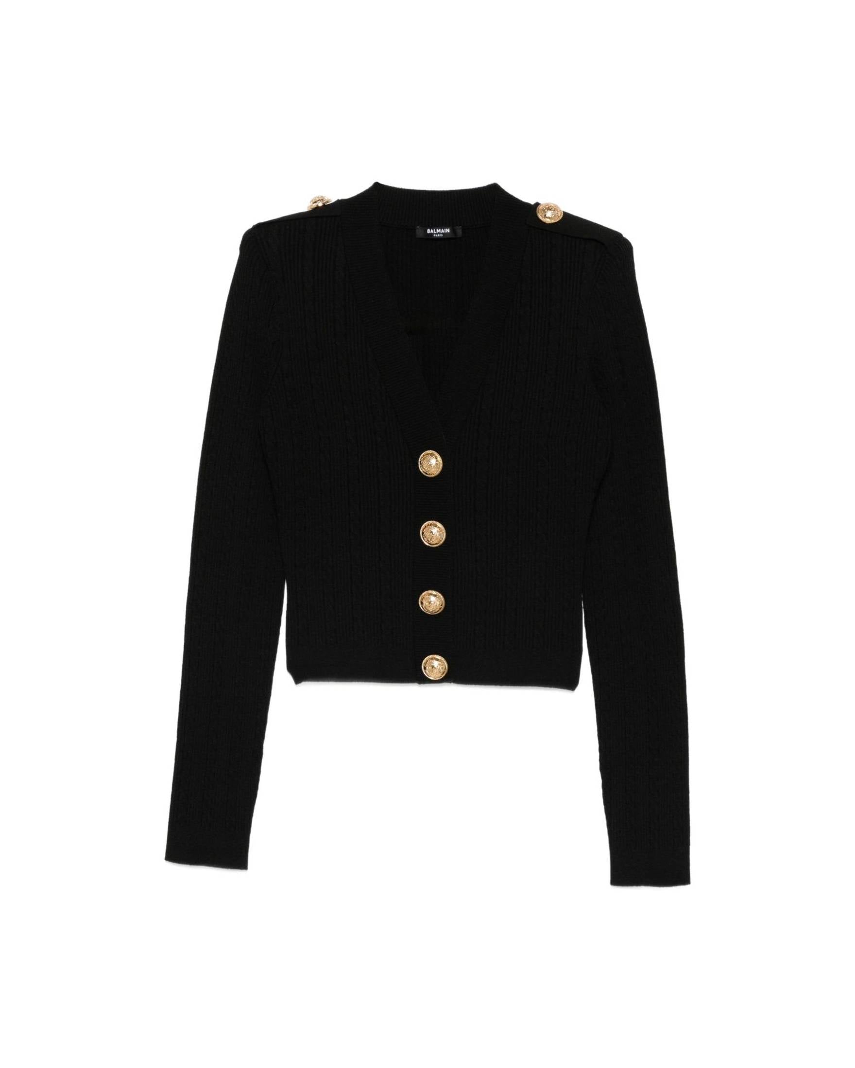 Balmain Knitted Cardigan Glam Steals