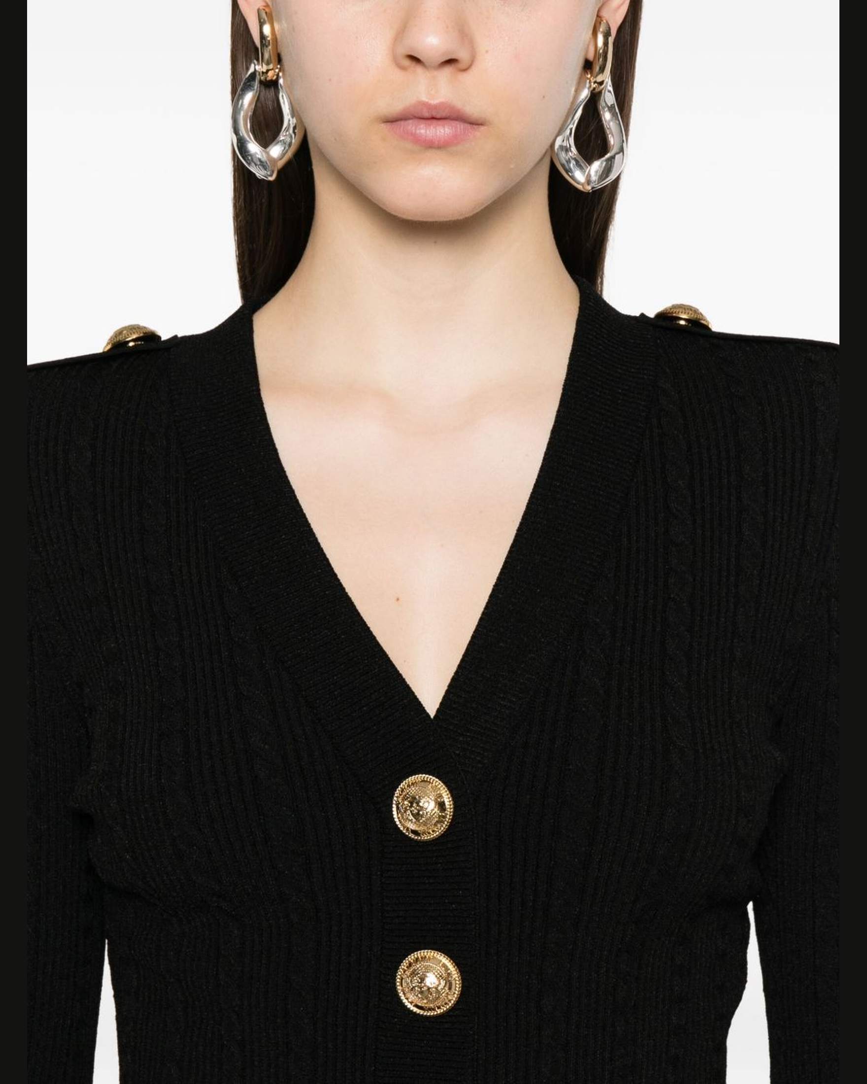 Balmain Knitted Cardigan Glam Steals