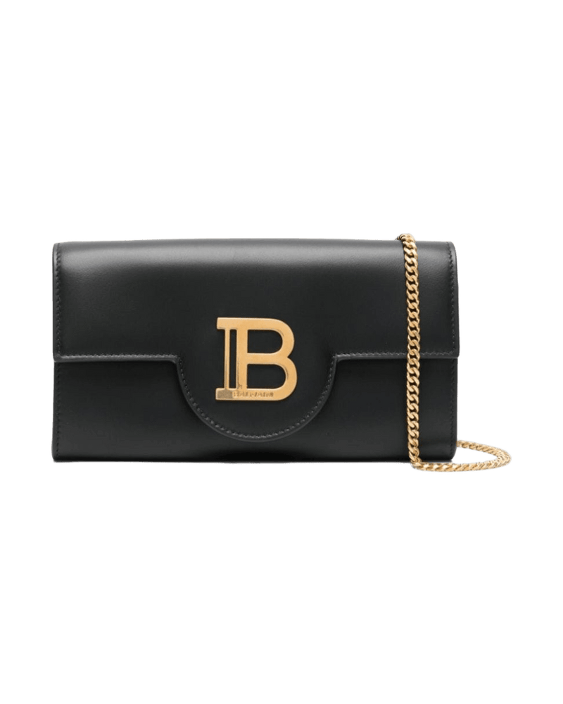 Balmain Leather Logo Plaque Crossbody Bag Glam Steals