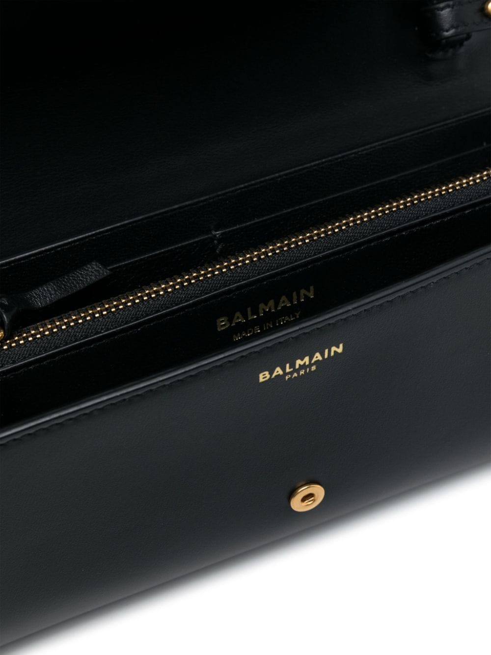 Balmain Leather Logo Plaque Crossbody Bag Glam Steals