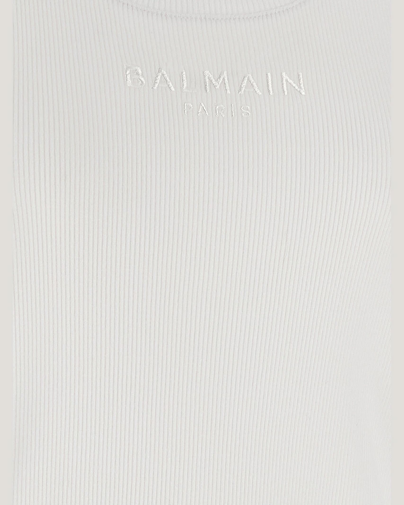 Balmain Logo Embroidery Tank Top Glam Steals