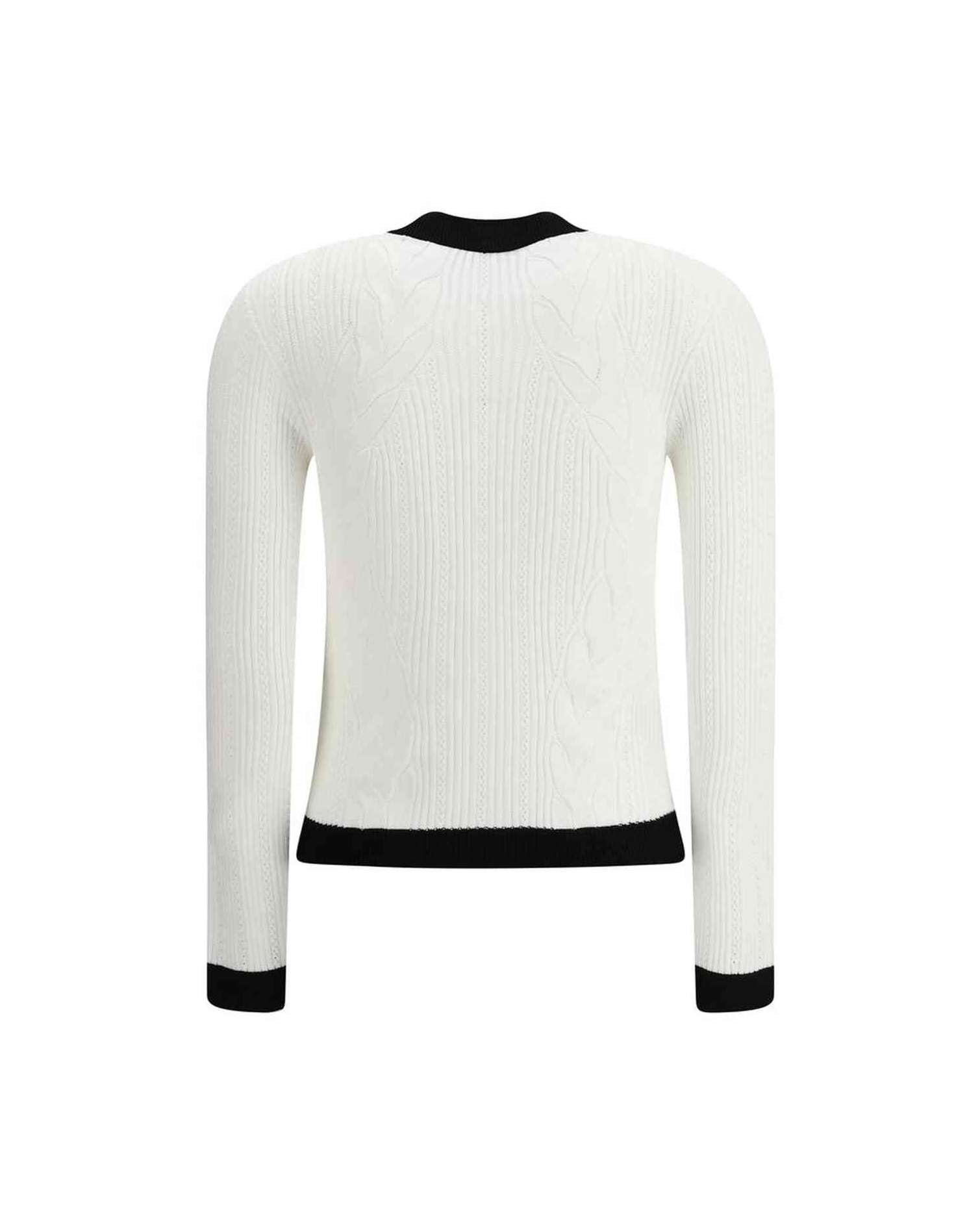 Balmain Ls Buttoned Torsade Knit Cardigan Glam Steals